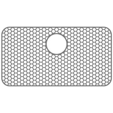 Imagem de Protetor de pia de silicone, acessório de grade de tapetes de pia de cozinha, tapete antiderrapante dobrável resistente ao calor para parte inferior da casa de fazenda porcelana de aço inoxidável