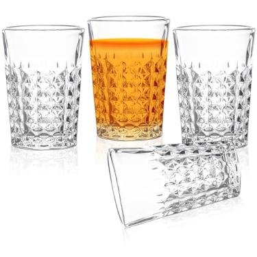 Imagem de QUAFFER Copos de Tequila com Base Pesada Copos Cordiais 59 ml (conjunto de 4) – Formato Clássico Elegante Padrão – Conjunto Autêntico de Copo de Tequila – Perfeito para festas, bares, eventos, bar em
