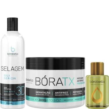 Imagem de Borabella Selagem 3D 350ml + Bóratx 300g + Óleo de Argan 7ml