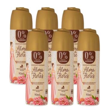 Imagem de Kit 6 Desodorante Spray Alma de Flores Brancas 90ml