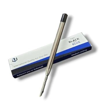 Imagem de 10 Cargas Refil Preta de Reposição de Tinta Compatíveis na Caneta Parker Crown Ca14007a Quink Flow N116