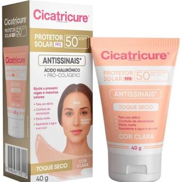 Imagem de Cicatricure protetor solar facial fps50 40g cor clara - genomma