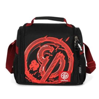 Imagem de Lancheira Termica Merendeira Escolar Menino Up4you Enaldinho, Vermelho