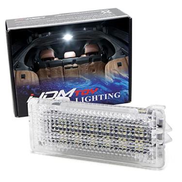 Imagem de iJDMTOY Um conjunto de luz de área de carga de LED completo Xenon branco compatível com Porsche 718, 981 911/991 alimentado por diodos de LED 12-SMD, substitui LED OEM ou lâmpada incandescente para