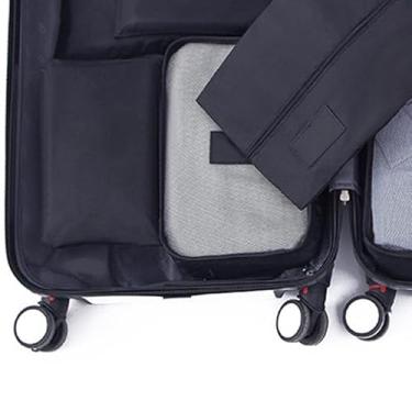 Imagem de Zerodis Conjunto de 7 Cubos de Embalagem Organizador de Viagem Expansível Em Tecido Oxford à Prova d'água Ideal para Sapatos e Maquiagem Perfeito para Viajantes e Entusiastas de Atividades Ao Ar (#1)