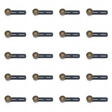 Imagem de Extensor de botão de 20 peças para calças sem costura, botões extensores de cintura para jeans, saias para mulheres e homens, ajustador de cintura 0,7 x 2,2 polegadas