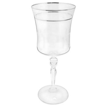 Imagem de Taça Água Suco 300Ml Grace Cristal Friso Platino Luxo