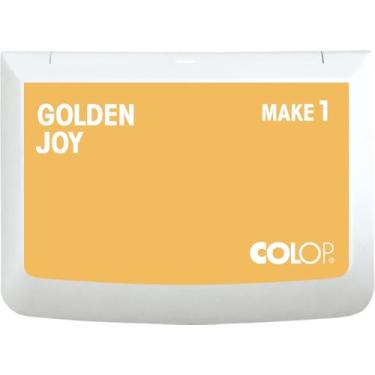 Imagem de COLOP Make Series, Golden Joy Ink Stamp Pad, com tinta premium não tóxica, à base de água, livre de ácido, faz 3 x 8 cm