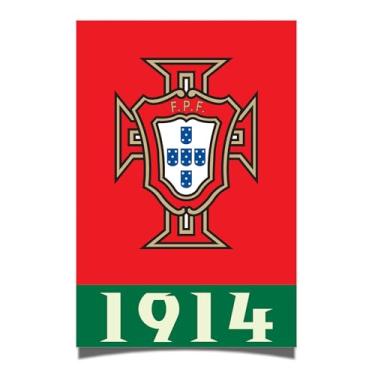 Imagem de Desert Cactus Pôster da Federação Portuguesa de Futebol de Portugal FPF Seleção das Quinas Futebol Futebol 28 x 43 cm Decoração de escritório Decoração Oficial Fan Gear (28 x 43 cm, Versão G)