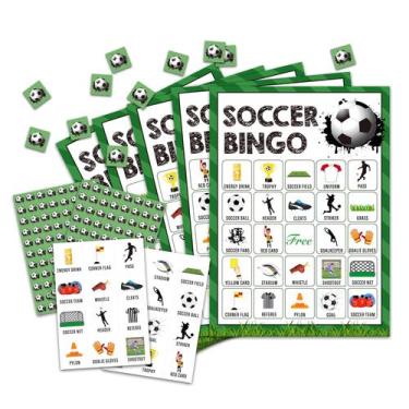 Imagem de Jogo de cartas de bingo de futebol OZTEMETY Soccer Party 24 Players C0