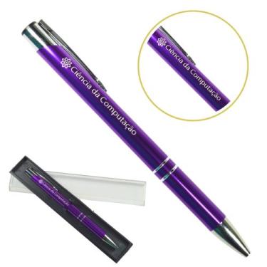 Imagem de Caneta Personalizada Cursos Metal Profissional Coloridas Ciência da Co