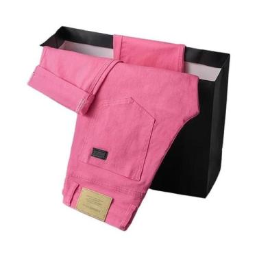 Imagem de Calça Jeans Slim Masculina Plus Size - Elástica, 5 Cores (28 ao 44) - 