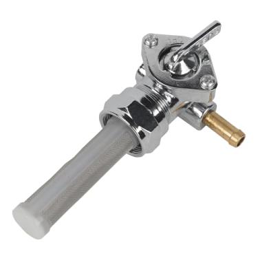 Imagem de Harley fuel Petcock Válvula de desligamento de combustível para Harley Davidson Sportster Big Twin Dyna Electra Glide Heritage Softail Springer Low Rider Tour Glide (saída esquerda)