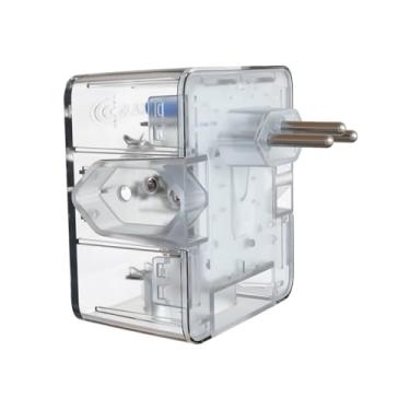 Imagem de Protetor Contra Surtos Elétricos (DPS) CLAMPER 127/220V, 10 Amperes, 3 Pinos, para PC, PS5, Xbox, Smartphone, Monitor, Impressora, etc - iCLAMPER Energia 3 Transparente LCF, 3 tomadas