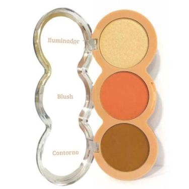 Imagem de Paleta Trio Contorno Blush Iluminador B133A - Belle Angel