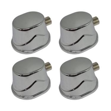 Imagem de Kit 4 Canoas Para Tom Caixa e Surdo de Bateria 19.4 Cromada - Spanking