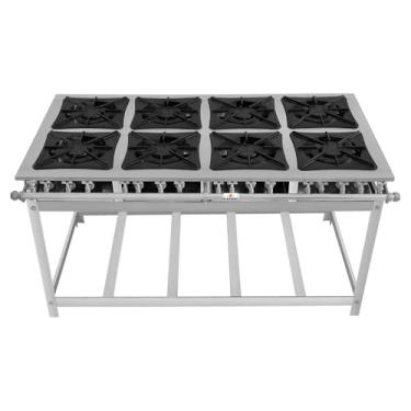 Imagem de Fogão Super 40 Kenok 8 Bocas Duplas Baixa Pressão FBSU8B.777