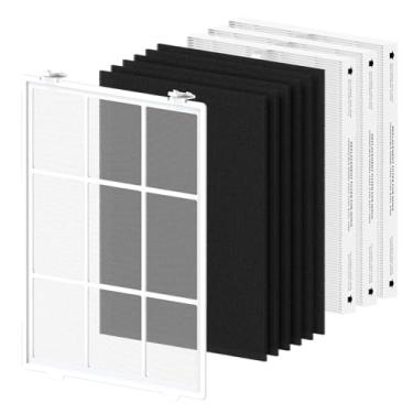 Imagem de Filtro de substituição C545 True HEPA S adequado para Winix C545, B151, P150, 9300 purificador de ar, peça 1712-0096-00 e 2522-0058-00, 1 pré-filtro de malha fina lavável, 2 HEPA verdadeiros e 4