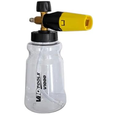 Imagem de V10TOOLS Pulverizador de Espuma Snow Foam Pro V100, Garrafa Transparente, Bico Ajustável para Lavagem Automotiva