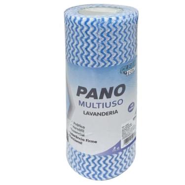 Imagem de Pano Multiuso Lavanderia, 100 Folhas, PP com Polpa de Madeira, 25x30cm, Alta Absorção, Resistente, Não Solta Fiapos, para Limpeza Doméstica e Profissional