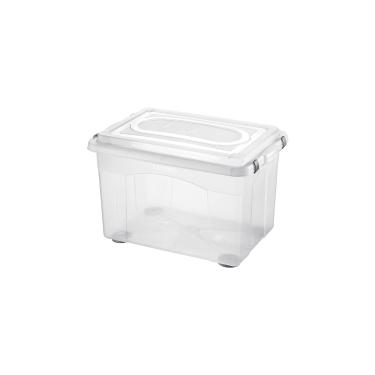 Imagem de Caixa Organizadora Sanremo Top Stock em Plástico Cristal 56L