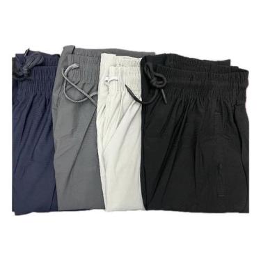 Imagem de Kit Com 4 Calças Esportivas Dryfit De Seda Gelada  Esporte! - SEM MARC