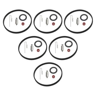 Imagem de Kit de reconstrução de reparo de carburador de carburador com substituição de assento de agulha de tigela de junta para Tecumseh VM80 V60 V50 V40 H30 631021A 631021B 631021