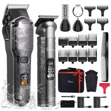 Imagem de Kit de higiene sem fio à prova d'água Hatteker para aparador de cabelo