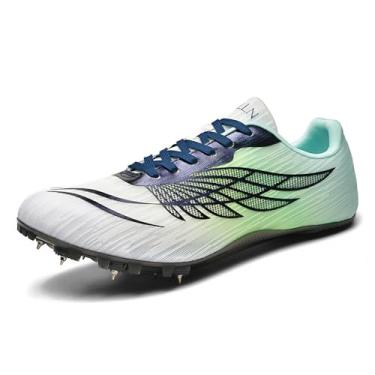 Imagem de WESHIRUN Tênis de corrida masculino e feminino, 8 spikes, meninos e meninas, Preto, 36/37 BR