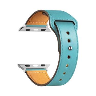 Imagem de Pulseira De Couro Unissex Para Apple Watch Series 8 9 3 4 5 6 SE 7 Ult