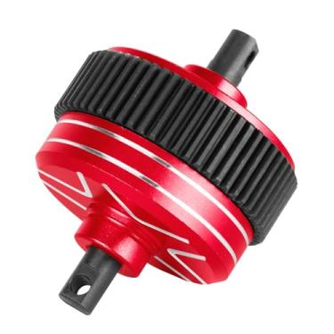 Imagem de RCarmubWow RC Differential Upgrades Part for 1/10 Drag Slash Chevrolet C10 & F0rd Mustang(Only for 272R Transimission),Alloy Aluminium w/Steel Gear Diff Hops Up,Replace #9480,Red