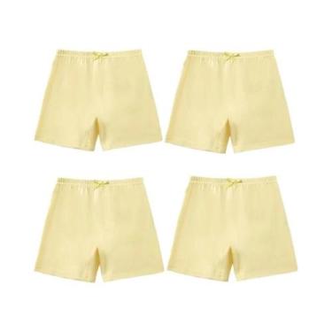 Imagem de Calcinhas De Algodão Macio E Respirável Para Meninas, 4 Peças, Cores S