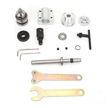 Imagem de Conjunto de eixo sem motor B10 Broca Mandril M10 Luva do eixo usinada com precisão para bancada de serra de mesa DIY Broca Construção em aço com acessórios