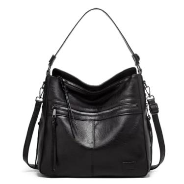 Imagem de Bolsa De Ombro Feminina Couro Social Elegante Bag Moda Luxo (Preta)