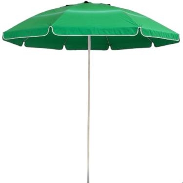 Imagem de Guarda Sol De Praia Gigante Piscina E Pesca Camping Verão Ombrelone Articulado Grande Sombrinha De Praia Sombreiro (Verde 1,90M)