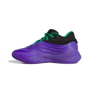 Imagem de adidas Tênis de basquete unissex infantil Dame X, Cor do fornecedor/preto/verde, 16