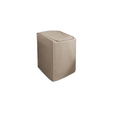 Imagem de Capa para Máquina de Lavar Roupas, Abertura Superior, PVC Laminado com TNT, Cinza, 68x98cm, para Electrolux, Brastemp, Mabe, GE, Continental