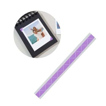 Imagem de Cantoneira Adesiva para Fotos e Scrapbook Lilás 17 Unidades