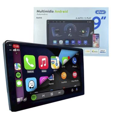 Imagem de Kit Multimidia De Carro Android Auto Carplay 9`` Gps 2Gb 32G