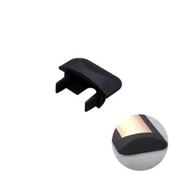 Imagem de Ponteira Preto Fosco Para Perfil Led Baixo de Embutir Pe331 Rometal, P