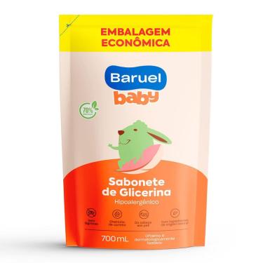 Imagem de Sabonete Líquido Baruel Baby Glicerina Embalagem Econômica Refil 700ml