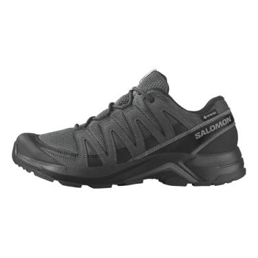 Imagem de Salomon Tênis de caminhada masculino X-Adventure Recon Gore-Tex, tração à prova d'água e suporte para caminhadas rápidas e terrenos mistos, Asfalto/Castlerock/Preto, 44