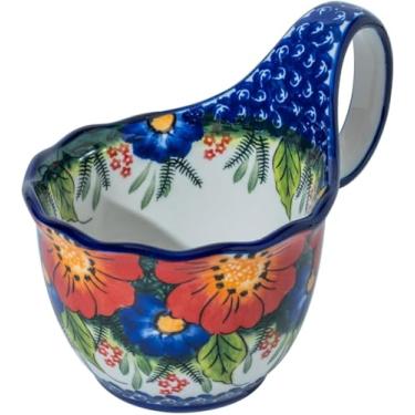 Imagem de Poshetion Tigela de sopa 2025 atualizada de 510 g segura para micro-ondas, tigela de sopa verde floral com alça de laço, tigela de cereais exclusiva para sopa, iogurte, lanche, batata frita, ensopado