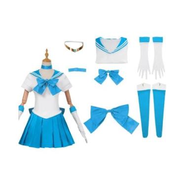 Imagem de Fantasia De Cosplay De Anime Sailor Moon Amarela, Vestido Uniforme De 