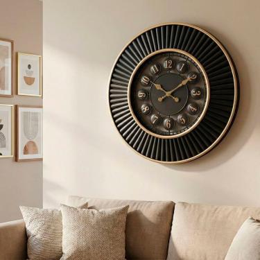 Imagem de Relógio De Parede Decorativo Vazado Elegante Vintage De 50cm