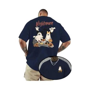 Imagem de Camiseta Masculina E Feminina Da Disney Halloween Mickey Mouse Com Est