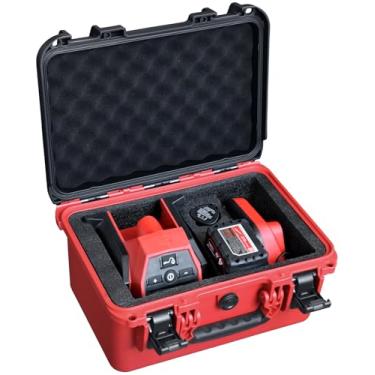 Imagem de Capa para inflador compacto Milwaukee M12 2475-20 – Caixa de armazenamento de bomba de ar rígida à prova d'água com espuma à prova de choque, serve para ferramenta, bateria e carregador – Estojo de