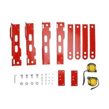 Imagem de Generic Ferramenta de Alinhamento de Roda Resistente, Ajuste Eficiente de Placa para Carros, Suv, 5m, Fitas de Medição para Garagem Doméstica (Vermelho)