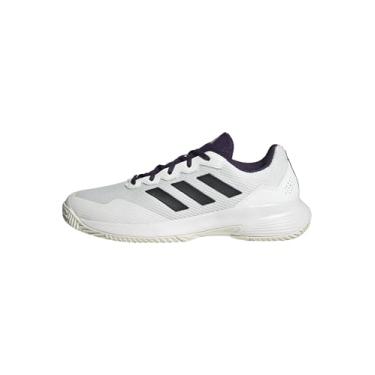 Imagem de adidas Gamecourt 2.0 Tênis masculino, Branco/preto/aurora ameixa, 45
