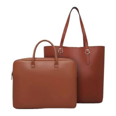 Imagem de Bolsa Para Laptop — Um Kit PráTico Para Proteger Seu Laptop(Pasta Caramelo+Sacola Caramelo)